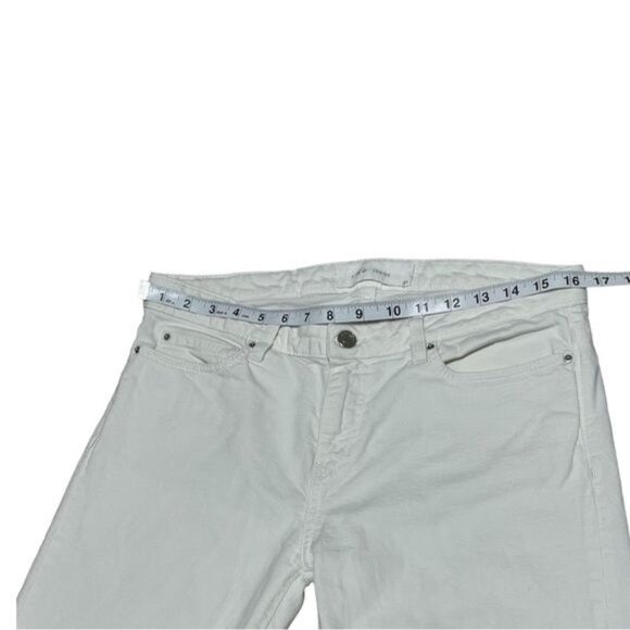 IRO White Fringe Mid Rise Straight Leg Jeans Size 31 – Stretch Cotton Blend, Exc - Picture 10 of 10